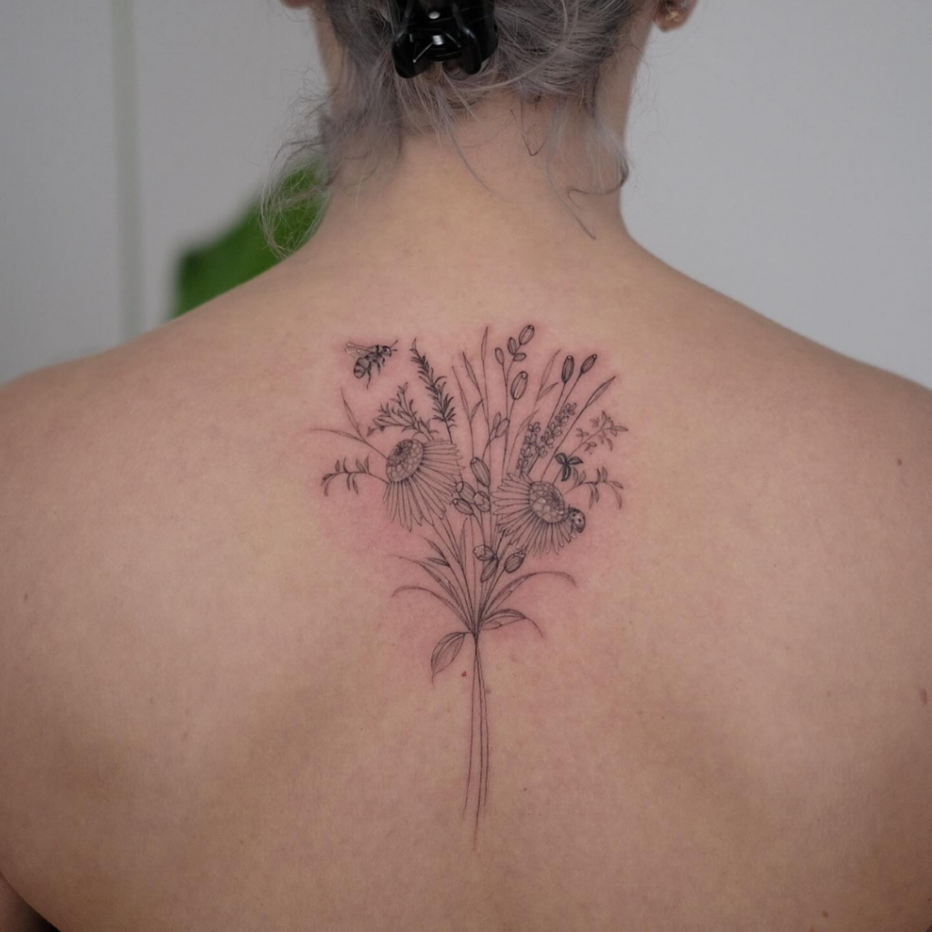 fine line tattoos stockholm beehive studio joe.thefloraltattooist
