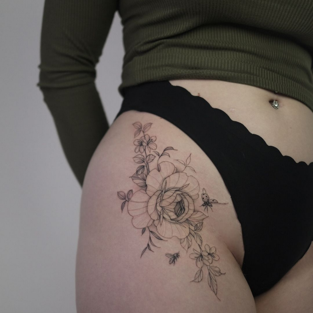 fine line tattoos stockholm beehive studio joe.thefloraltattooist